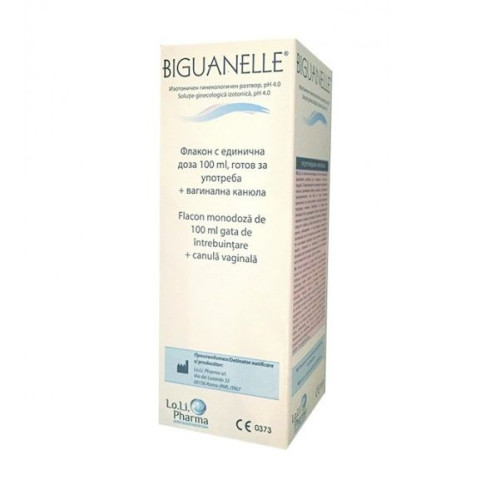 Lo.li. Pharma Biguanelle Gynecological Solution for Vaginal Douching PH 4.0 3.38 fl oz (100 ml)
