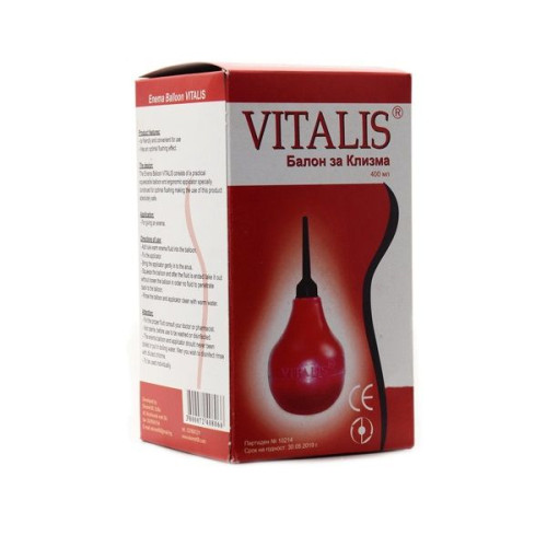 Ecomet 90 Vitalis Enema Bulb for Adults 13.53 fl oz (400 ml)