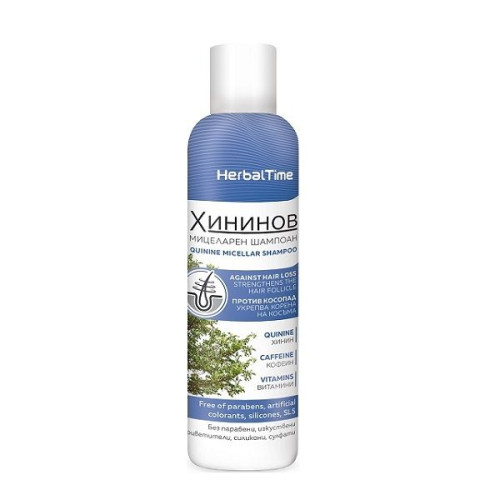 Herbal Time Quinine Micellar Shampoo Against Hair Loss 6.76 fl oz (200 ml)