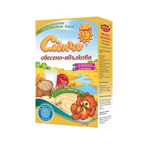 Slancho Milk Oatmeal and Apple Porridge for Children 4+ Months 7.05 oz (200 g)