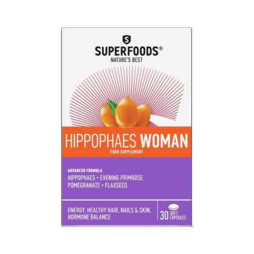 Superfoods Hippophaes Woman Vitamins for More Energy and Beauty 30 Capsules