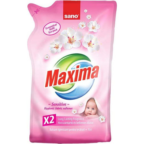 Sano Maxima Sensitive Fabric Softener 33.81 fl oz (1000 ml)