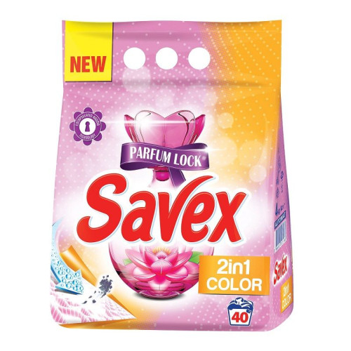 Savex 2-in-1 Color Washing Powder for Colored Clothes 8.82 lb (4000 g)