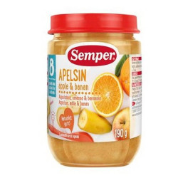 Semper Puree Orange with Apples and Bananas 8+ Months 6.7 oz (190 g) - 9523