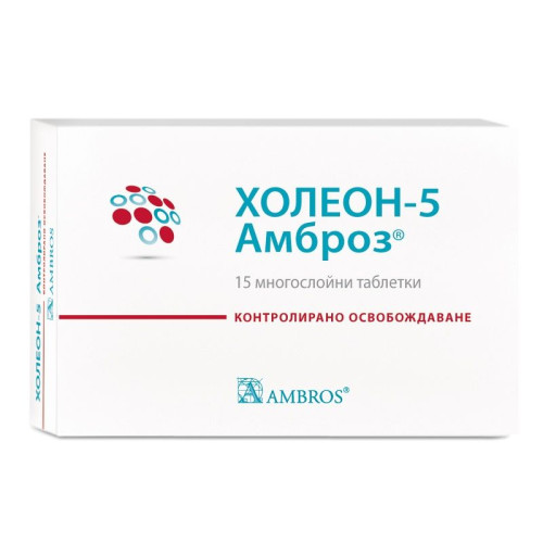Ambros Choleon - 5 Ambros for Anxiety and Depression 15 Tablets