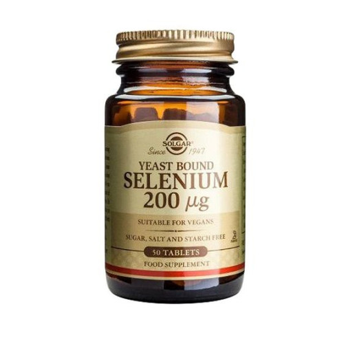 Solgar Selenium for High Immunity Strong Antioxidant 200 mcg 50 Capsules