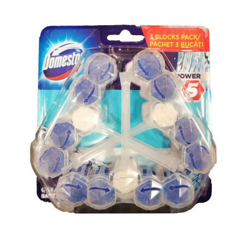 Domestos Ocean Toilet Bowl Freshener with Ocean Scent 3 pcs