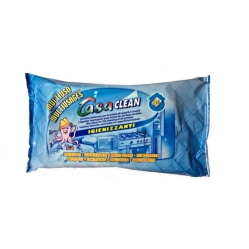 Casa Clean Universal Wet Wipes for Cleaning Hard Surfaces 50 pcs