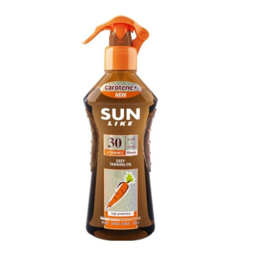 Sun Like Carotene Sun Protection Oil for Fast Tanning SPF 30 6.76 fl oz (200 ml)