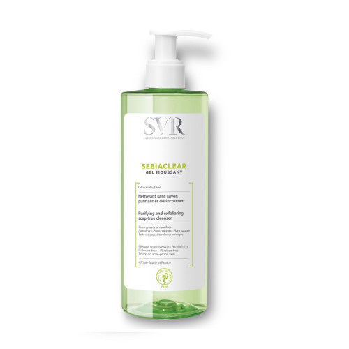 SVR Sebiaclear Alcohol-Free Cleansing gel-foam for Oily Skin 13.53 fl oz (400 ml)