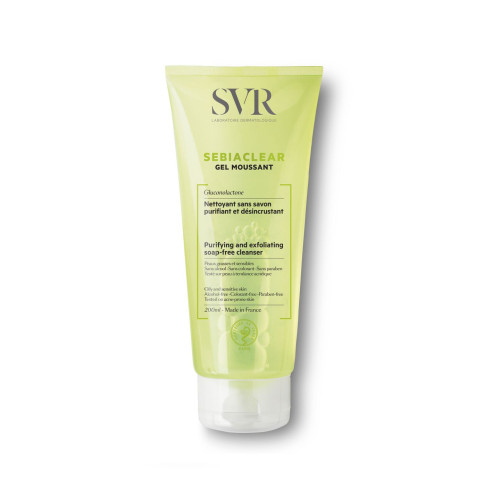 SVR Sebiaclear Cleansing gel-foam for Combination and Oily Skin 6.76 fl oz (200 ml)