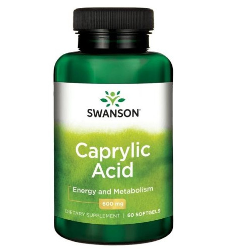 Swanson Caprylic Acid with Anti-Inflammatory Action 600 mg 60 Softgel Capsules