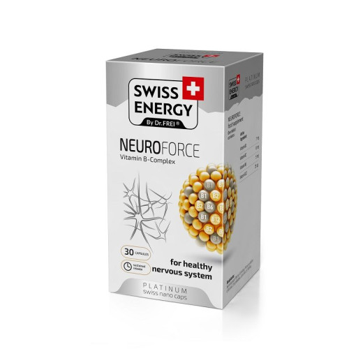 Swiss Energy Neuroforce Vitamin B Complex for Regulating the Nervous System and Processes 30 Capsules