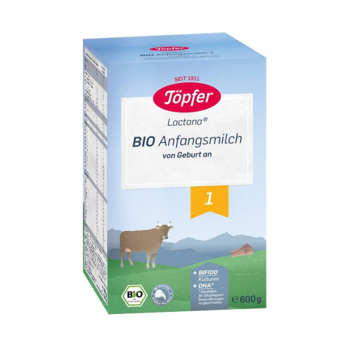 Topfer Lactana Bio 1 Organic Milk for Infants from Birth 1.32 lb (600 g)