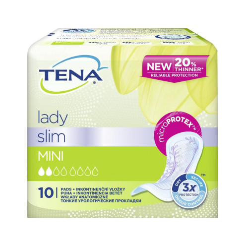 Tena Lady Slim Mini Urinary Pads for Women 10 pcs