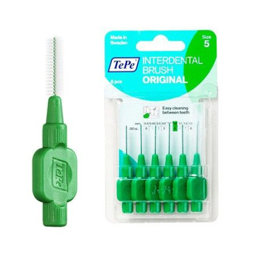 Tepe Interdental Original Interdental Brushes Size 0.03" (0.8 mm) 6 pcs