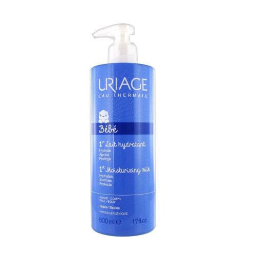 Uriage Baby 1er Nourishing Milk for Face and Body for Babies and Young Children 16.91 fl oz (500 ml)