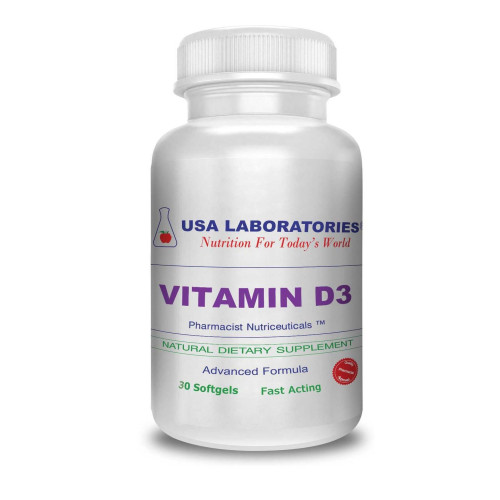 USA Laboratories Vitamin D3 30 Capsules