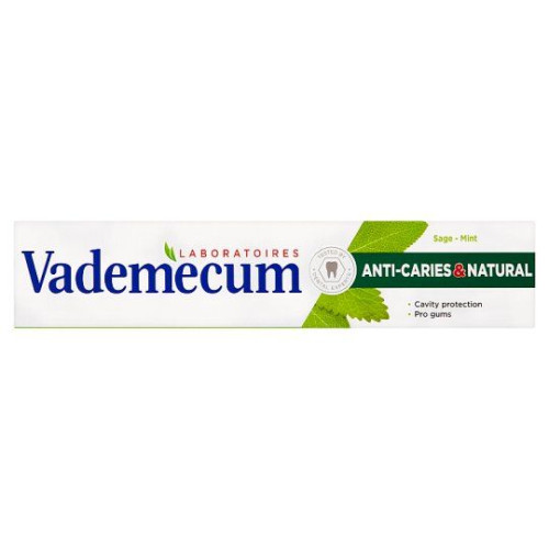 Vademecum Anti-Caries and Natural Toothpaste with Forest Tea and Mint 2.54 fl oz (75 ml)