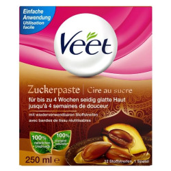 Veet Hair Removal Wax with Sugar and Argan Oil 8.45 fl oz (250 ml)