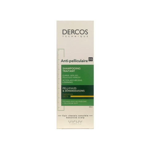 Vichy Dercos Anti-Dandruff Treatment Shampoo for Dry Scalp 6.76 fl oz (200 ml)