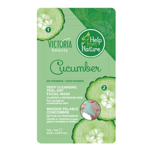 Victoria Cucumber Face Peeling Mask 2 pcs 0.24 fl oz (7 ml)