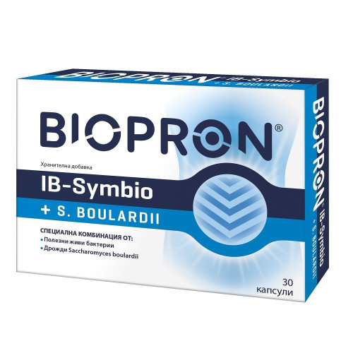 Walmark Biopron Abc Symbio + Yeast for Diarrhea and Stomach Discomfort 30 Capsules