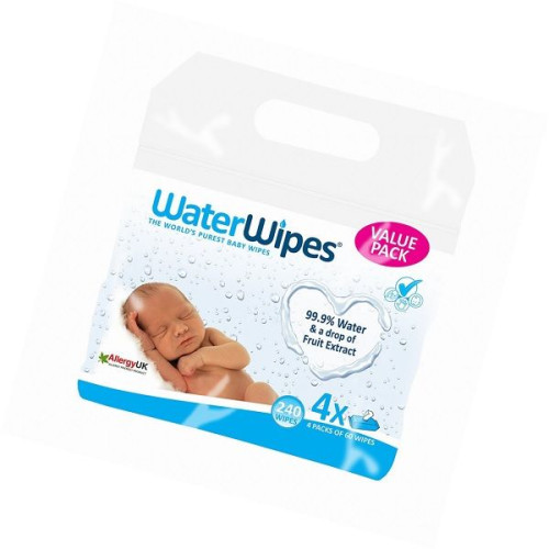 Water Wipes Baby Wipes for Sensitive Skin 4 x 60 pcs