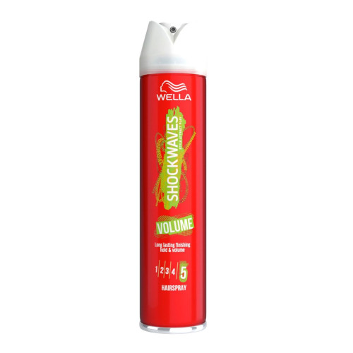Wella Shockwaves Volume 5 Hair Spray for Volume Extra Strong Hold 8.45 fl oz (250 ml)