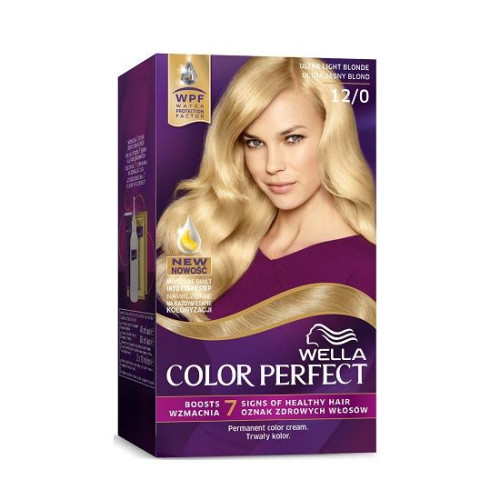 Wella Color Perfect Permanent Cream Hair Color Rich Color Light Blonde 12/0 Ultra