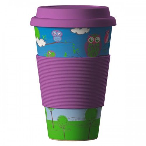 Eco Bamboo Cup Owls