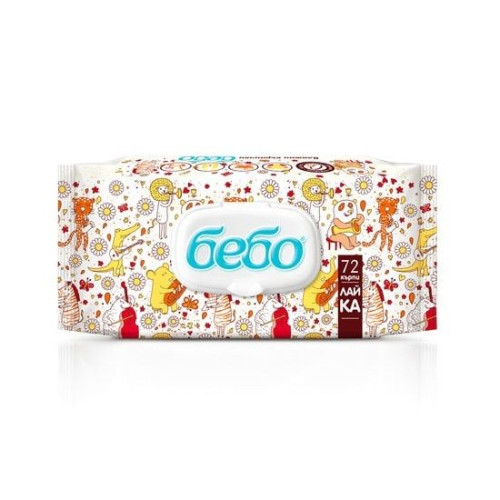Bebo Wet Wipes with Chamomile Extract 72 pcs