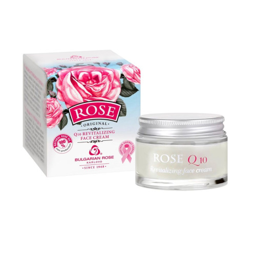 Bulgarian Rose Karlovo Rose Regenerating Face Cream with Q10 and Rose Oil 1.69 fl oz (50 ml)