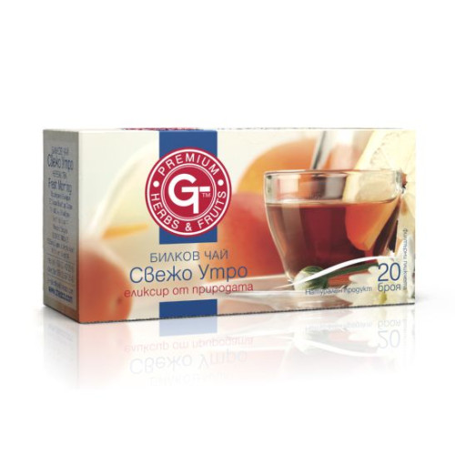 GT Fruit and Herbal Tea Morning with Mountain Herbs for an Invigorating Effect 0.05 oz (1.5 g) 20 Filter Bags