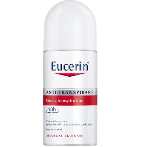 Eucerin Roll-On Deodorant Against Heavy Sweating and Unpleasant Odour 48 Hours 1.69 fl oz (50 ml)