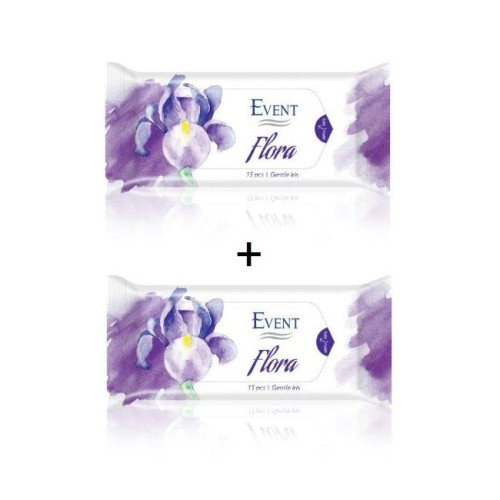 Event Flora Promo Set Moisturizing Wet Wipes with Magnolia Scent 30 pcs