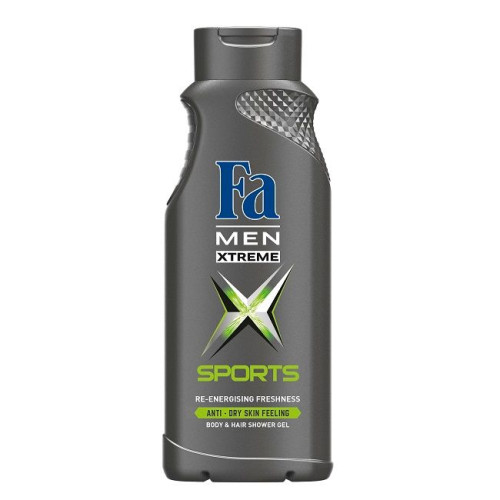 Fa Men Xtreme Sports Shower Gel for Men for Hair and Body 13.53 fl oz (400 ml)