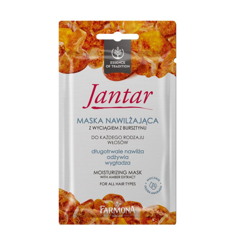 Jantar Farmona Mask Hydrating Mask for Shine and Softness with Amber Extract for Hair 0.71 oz (20 g)