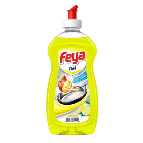 Feya Gel Lemon Dishwashing Liquid with Lemon 15.22 fl oz (450 ml)