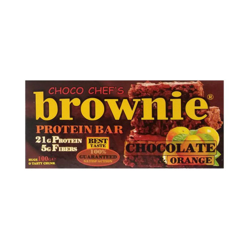 Choco Chef's Brownie Protein Dessert Brownie with Chocolate and Orange 3.53 oz (100 g)
