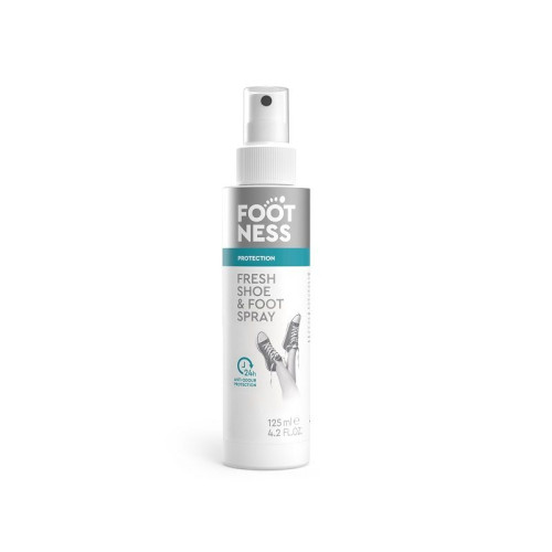 Footness Protection Natural Spray for Shoes and Feet for Sweating and Odor 4.23 fl oz (125 ml)