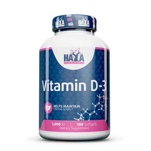 Haya Labs Vitamin D-3 1000 i.u. 100 Softgel Capsules