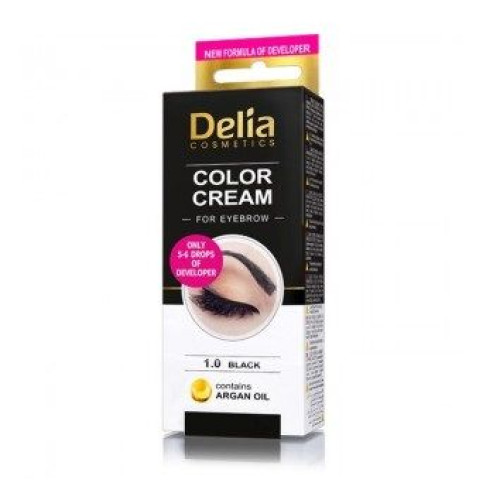 Delia Color Cream Eyebrow Cream Color 1.0 Black 1 pc