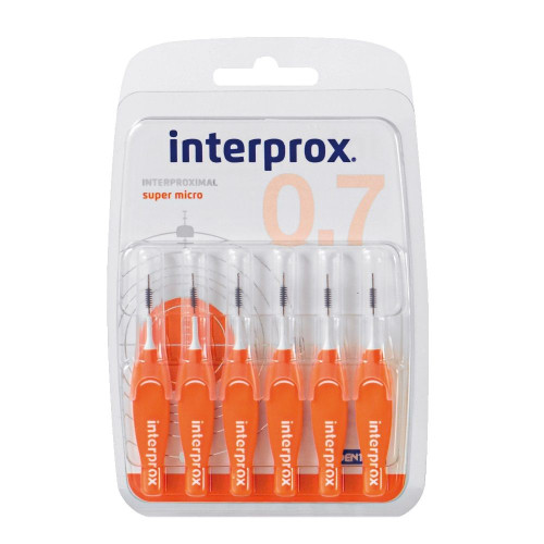Interprox Interdental Toothbrushes Size 0.03" (0.7 mm) 6 pcs