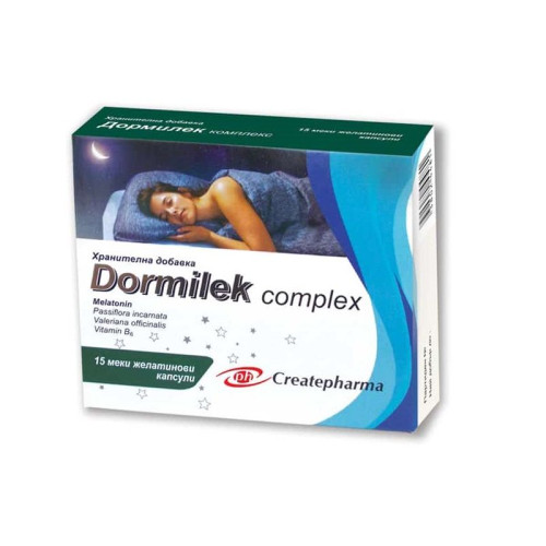 Createpharma Dormilek Complex for Insomnia and Stress 15 Capsules