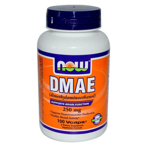 Now Foods Dmae for Better Concentration Focus and Brain Activity 250 mg 100 Capsules