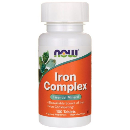 Now Foods Iron for Strong Immunity with Red Raspberry 27 mg 100 Tablets
