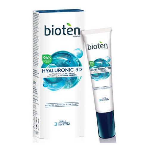 Bioten Hyaluronic 3D Eye Cream with Hyaluronic Acid Against Wrinkles 0.51 fl oz (15 ml)