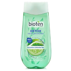 Bioten Detox Micellar Body Shower Gel Enriched with Cucumber Extract and Matcha Tea 8.45 fl oz (250 ml)