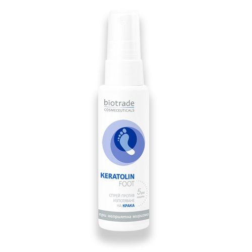Biotrade Keratolin Foot Spray for Feet Against Sweating and Unpleasant Odour 1.69 fl oz (50 ml)